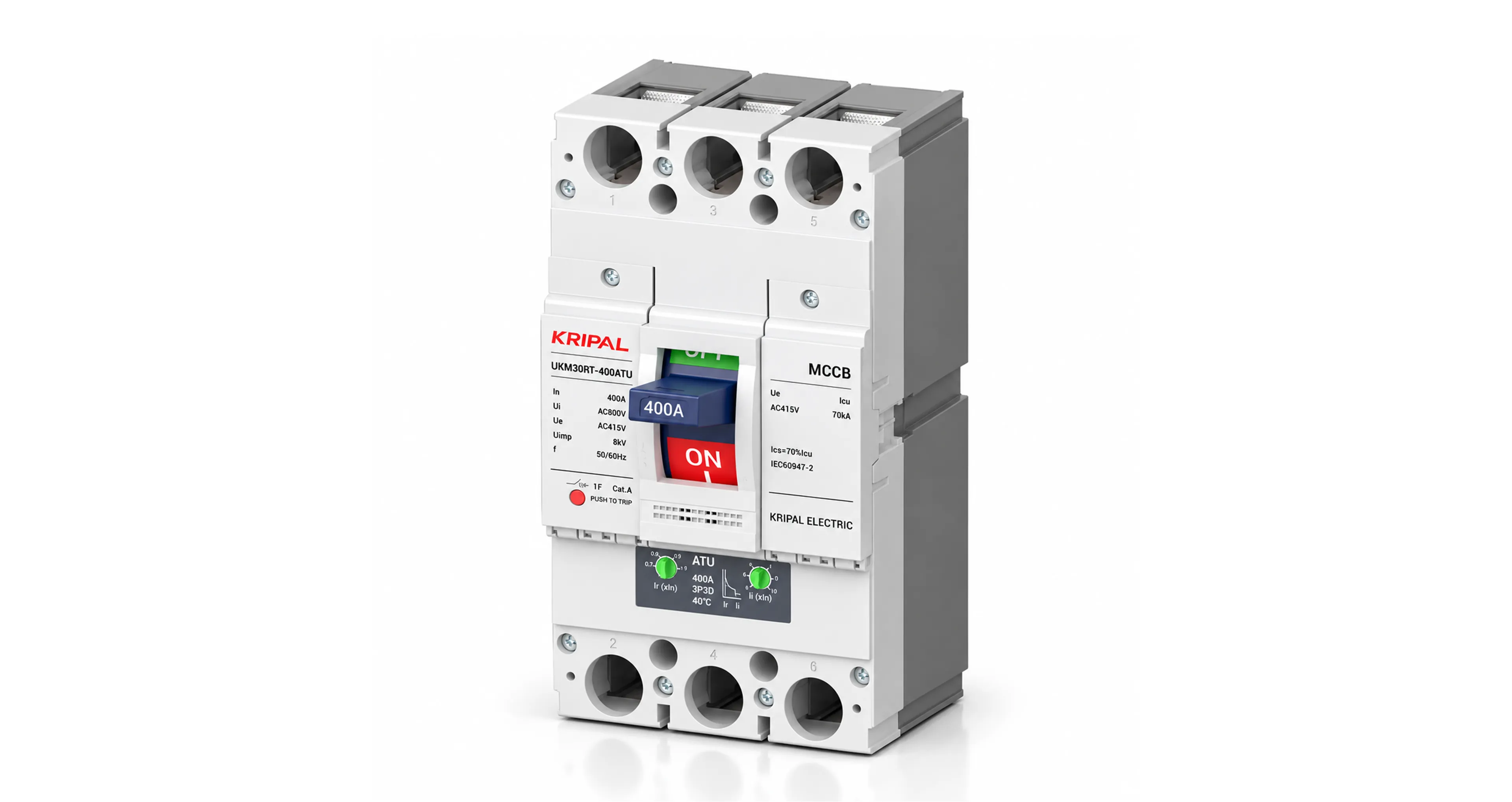 KRIPAL UKM-30RT (400A) (CE, IEC:60947-2 & GB/T 14048.2 CERTIFIED)