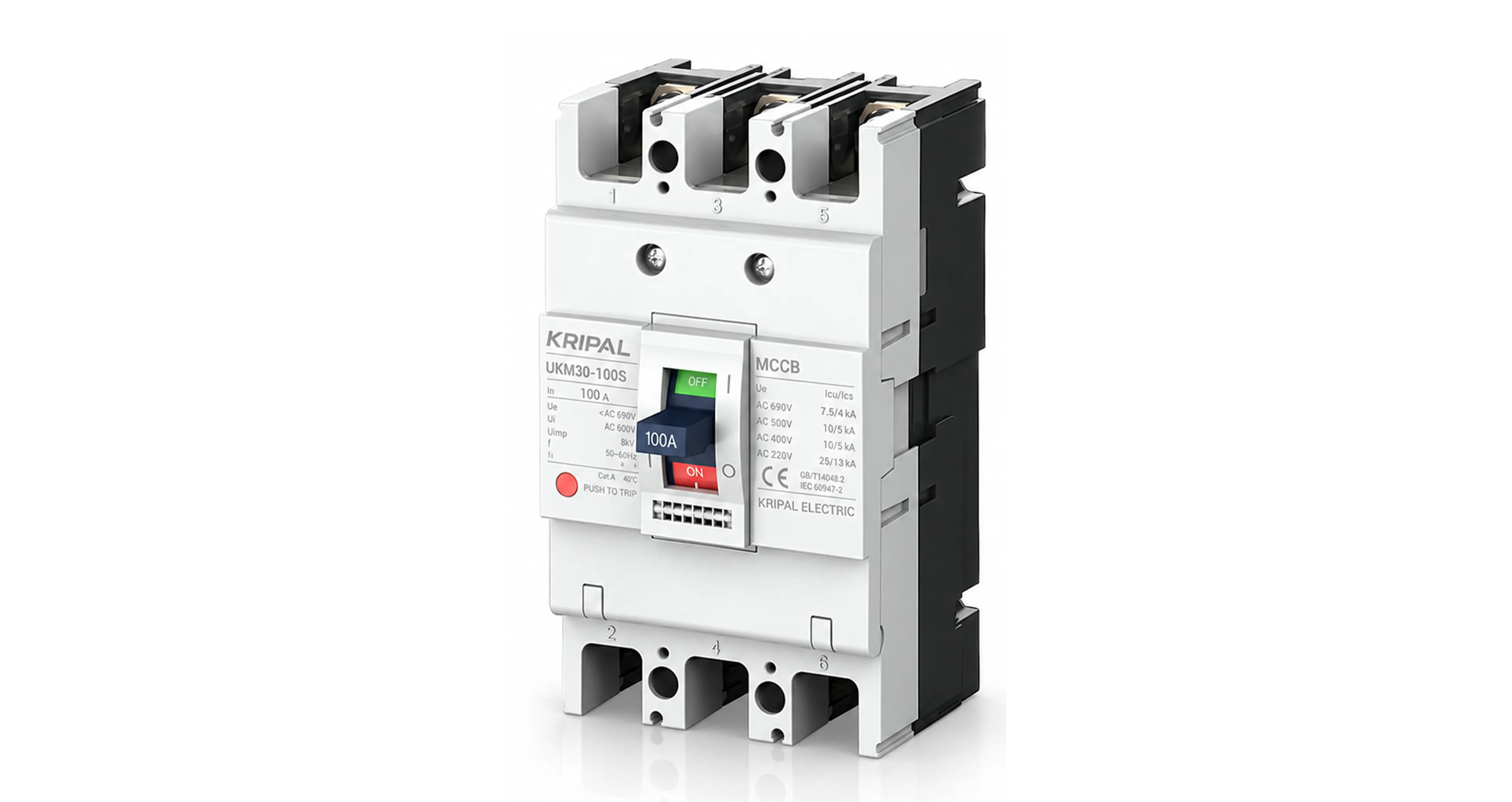 KRIPAL UKM-30 (100A) (CE, IEC:60947-2 & GB/T 14048.2 CERTIFIED)
