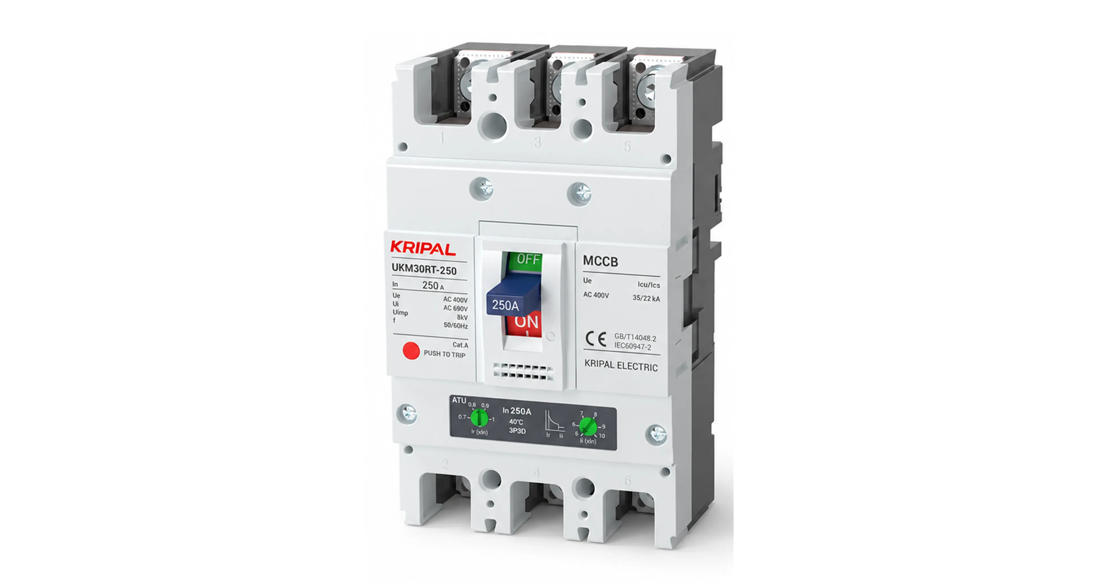 KRIPAL UKM-30RT (250A) (CE, IEC:60947-2 & GB/T 14048.2 CERTIFIED)