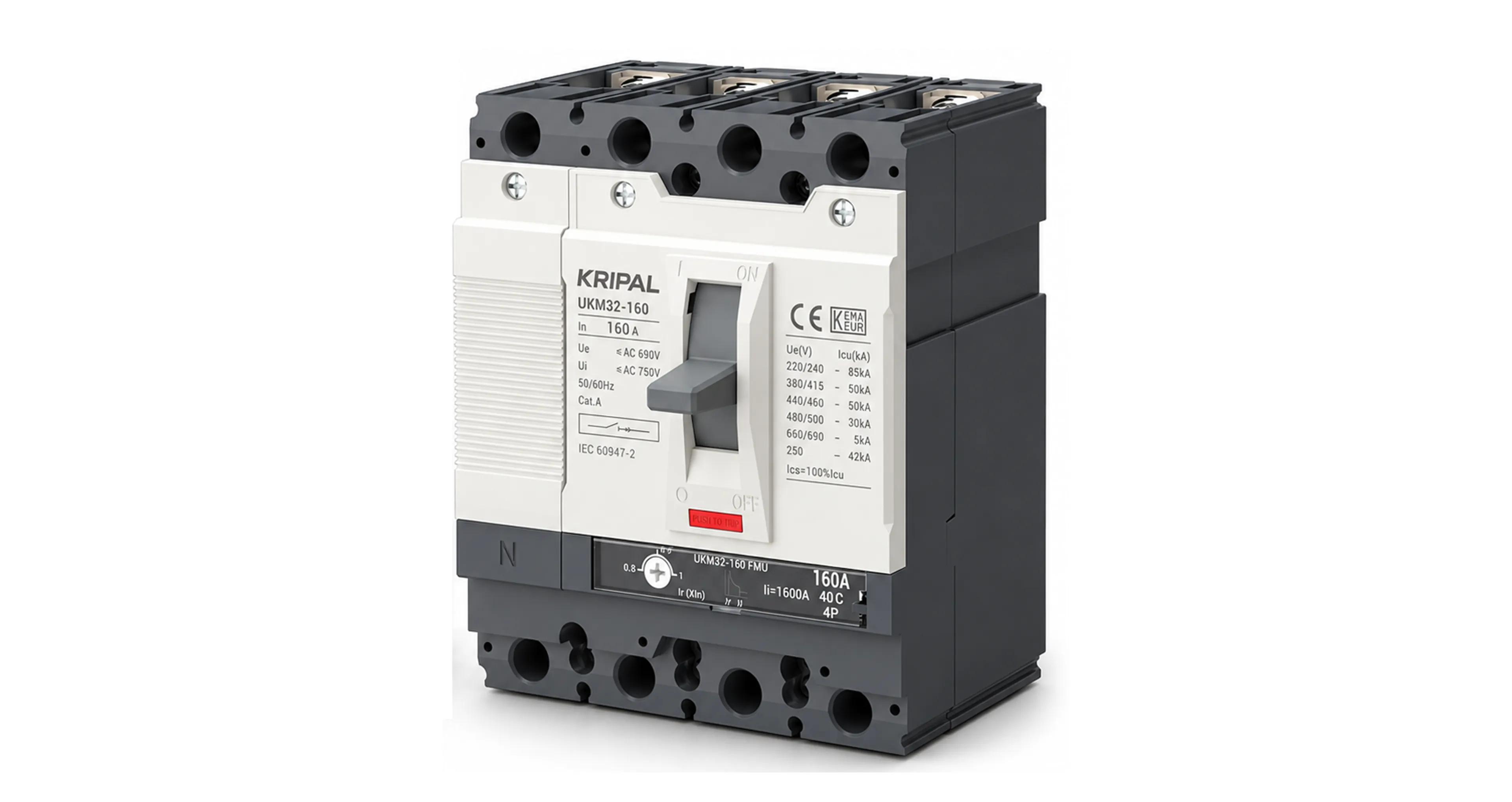 UKM-32 (160A) (CE, IEC:60947-2 & KEMA - KAUR CERTIFIED) thumbnail 2