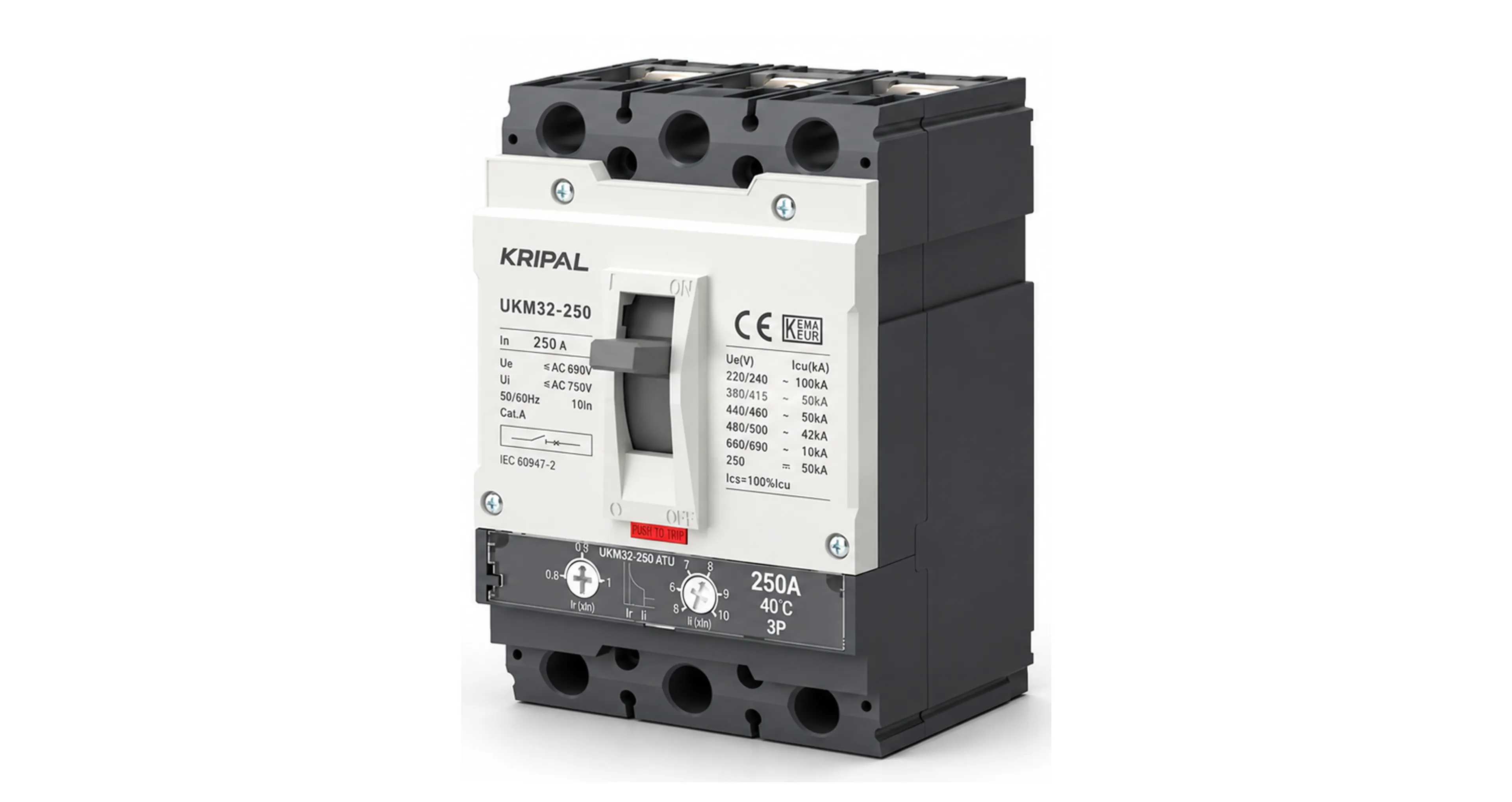 KRIPAL UKM-32 (250A) (CE, IEC:60947-2 & KEMA - KAUR CERTIFIED)