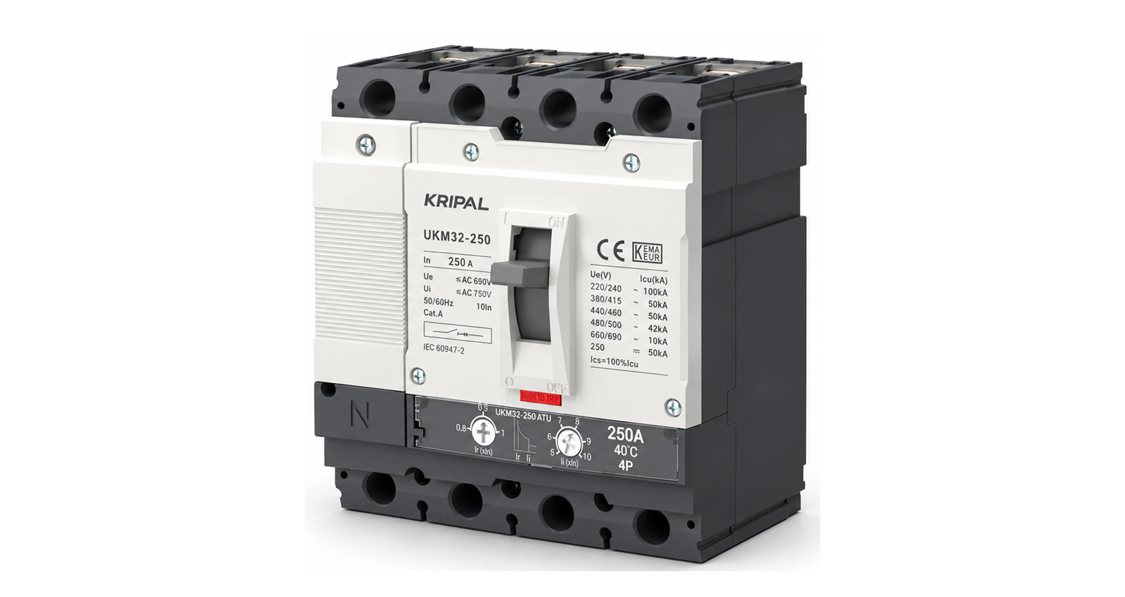 UKM-32 (250A) (CE, IEC:60947-2 & KEMA - KAUR CERTIFIED) thumbnail 2