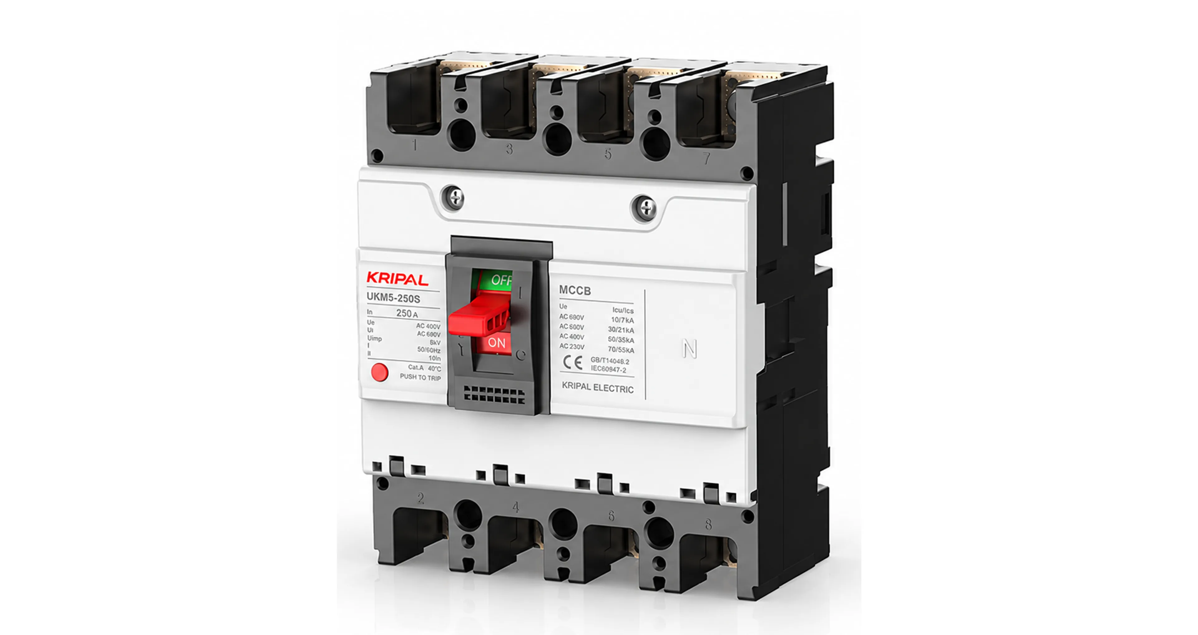 UKM5-63 (125A ~ 250A) (CE, IEC:60947-2 & GB/T 14048.2 CERTIFIED) thumbnail 2
