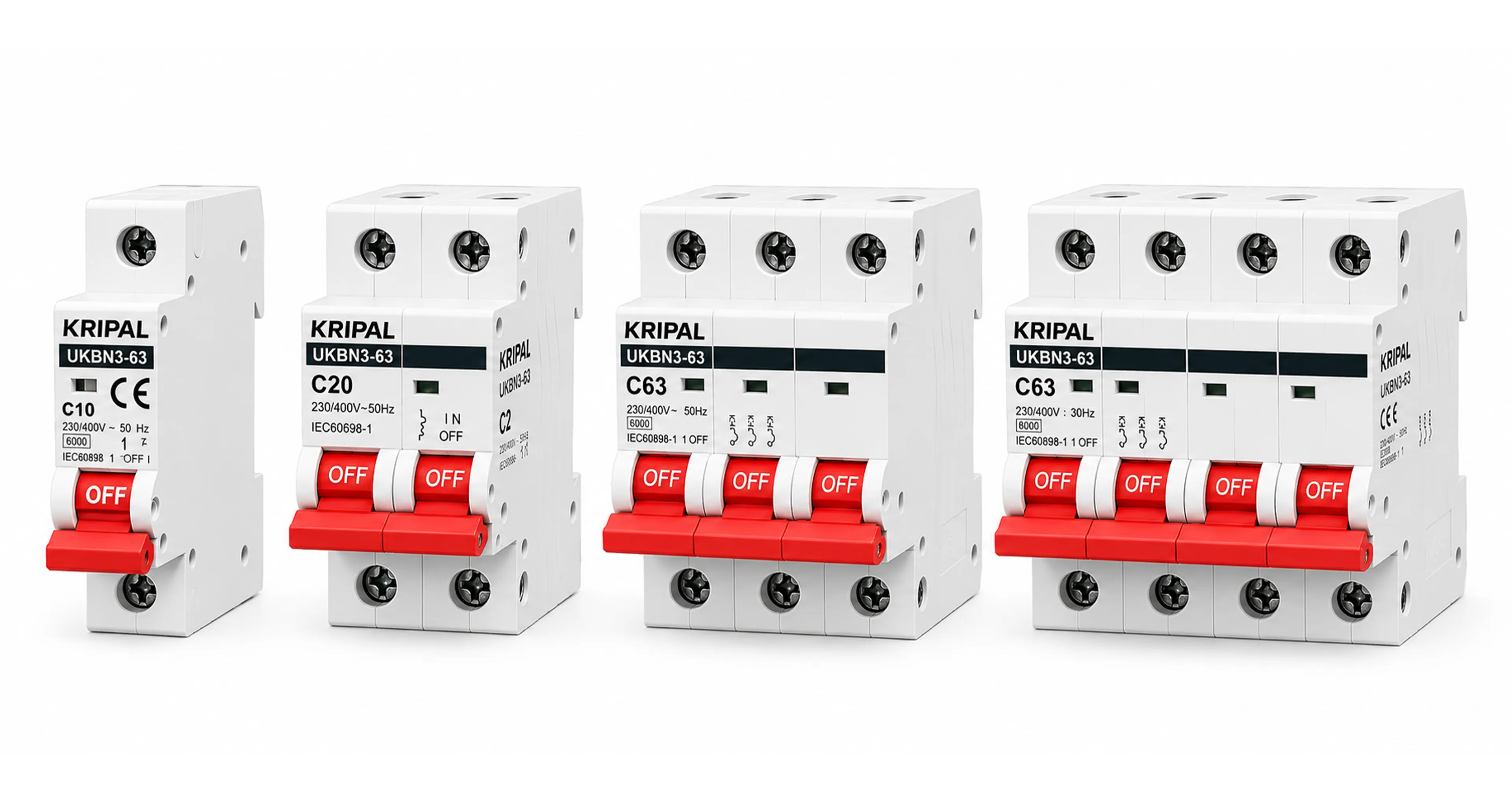 KRIPAL UKBN-3 (CE, IEC:60898-1 & GB/T 10963-1 CERTIFIED)